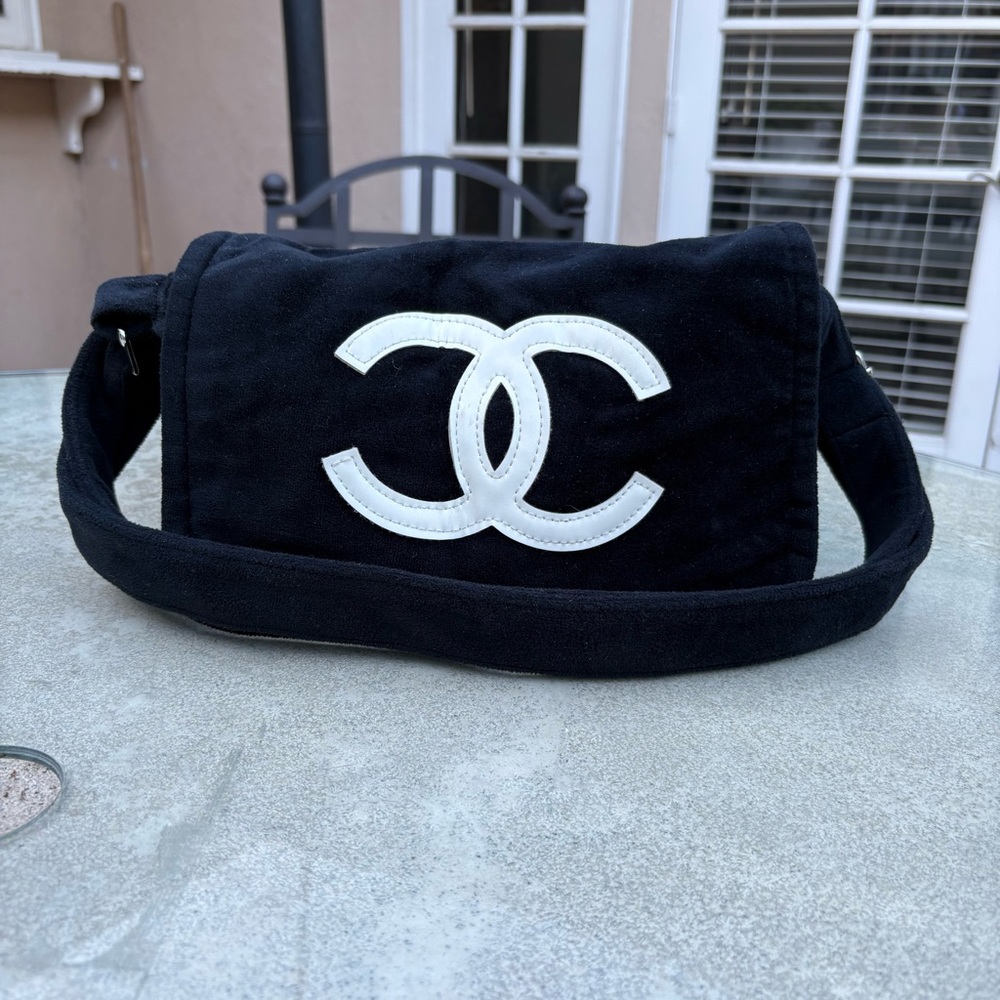 Chanel Black Shoulder Bag  CC Logo +  Cambon Zip Around Wallet AUTHENIC - Picture 13 of 13
